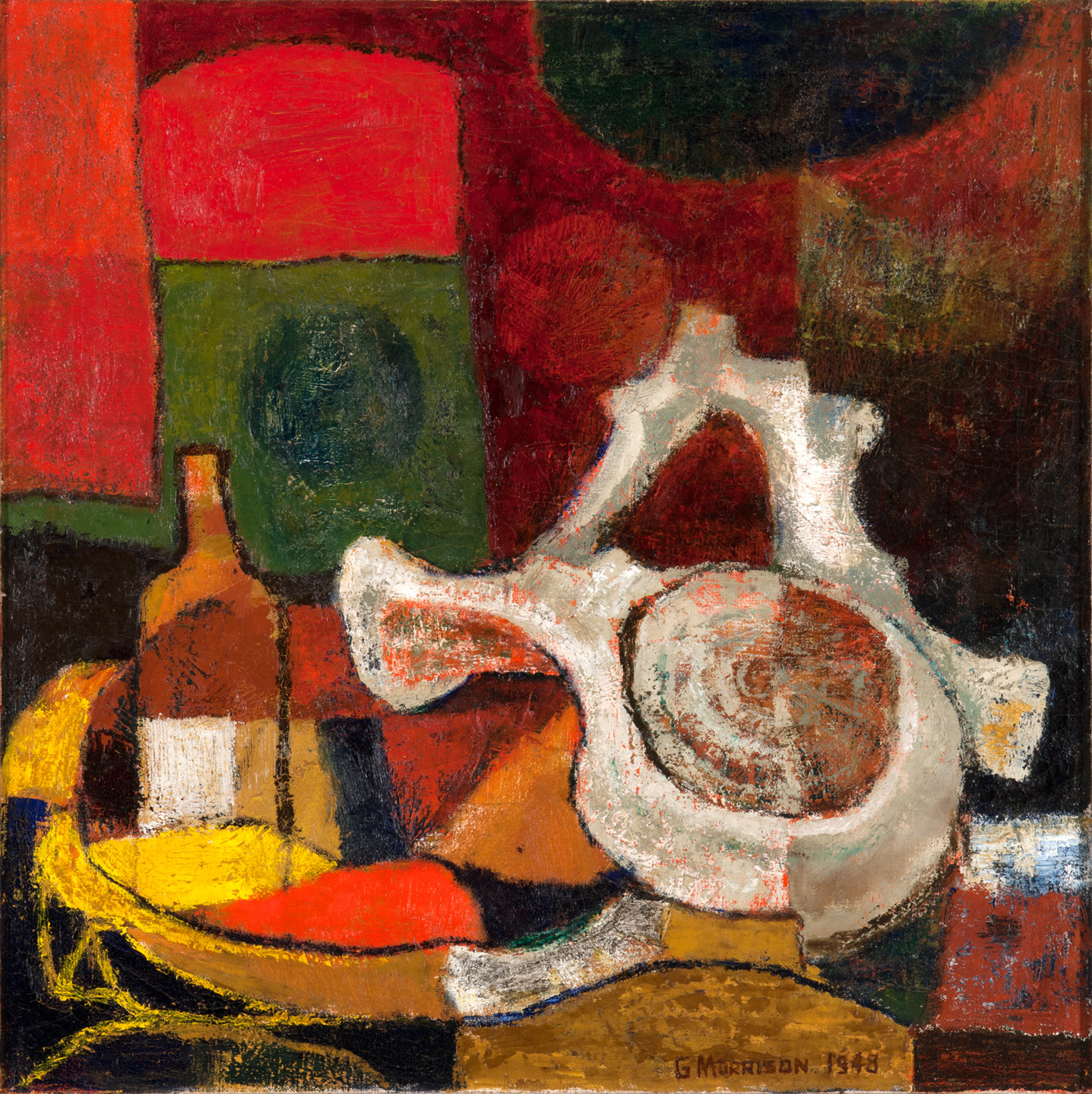 Whalebone, 1948
oil on canvas
25 x 24.75 inches
private collection