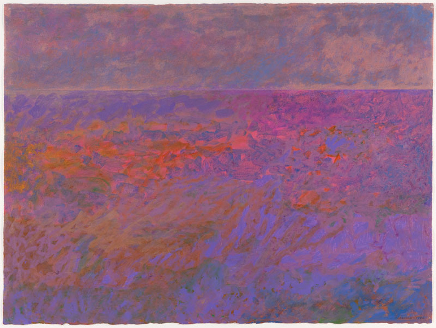 Lavender Wind, The Beyond, Red Rock Variation: Lake Superior Landscape, 1990
acrylic and pastel on paper
22.4 x 30 inches
Collection Minnesota Museum of American Art