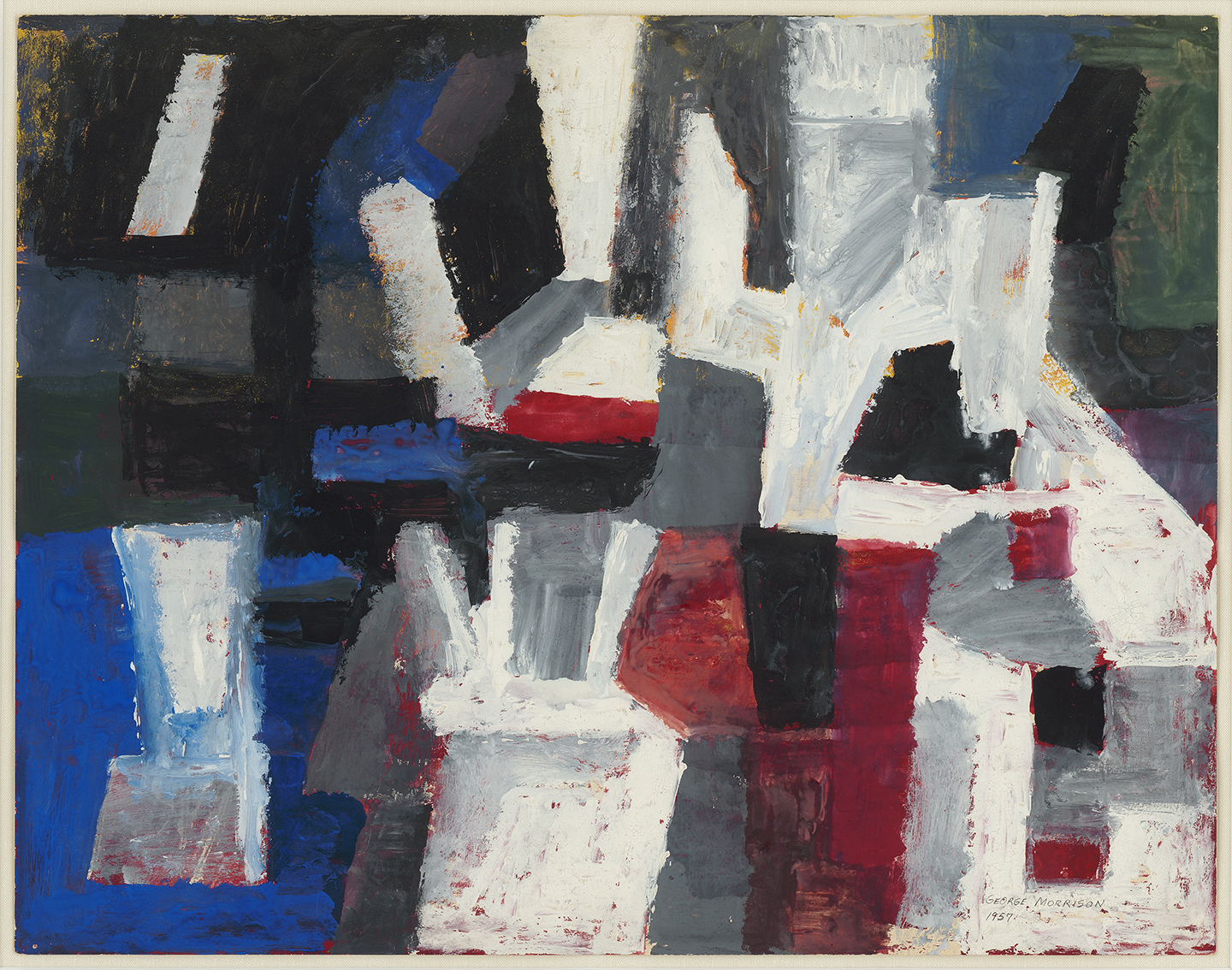 Untitled, 1957 mixed media on paper 17.5 x 22 inches